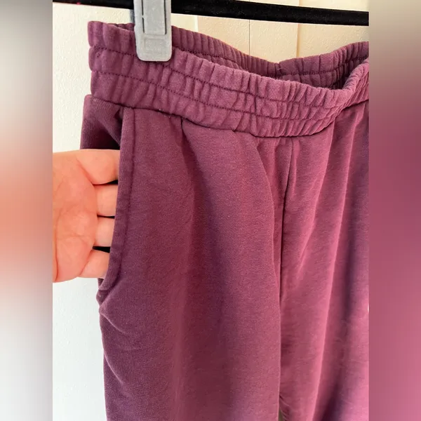 Zara Women’s Purple Preppy Cozy Joggers Sweatpants‎ Size Medium - Image 9