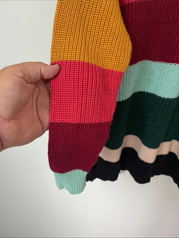 Farm Rio by Anthropologie striped sweater, size xxs ®️ - Image 3