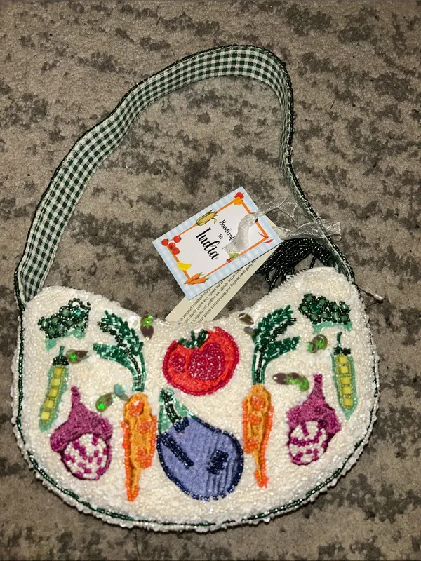 MADE IN INDIA Garden Beaded Shoulder Bag - Image 2
