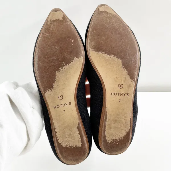 Rothy's The Point Ballet Knit Flats Gray 7 - Image 3