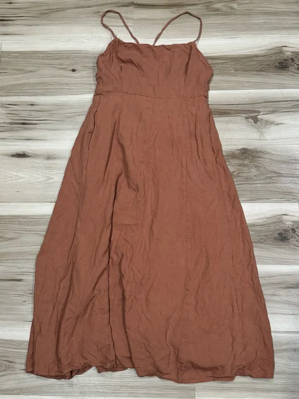 Anthropologie O.P.T. Brinley Hemp Blend Tie Dress Women’s Large - Image 2