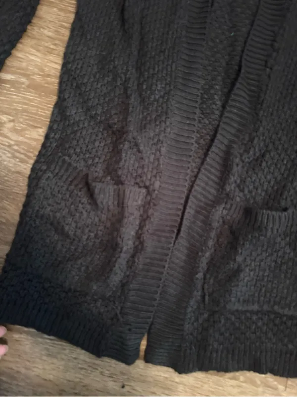 Women’s Open-Front Knit Cardigan Sweater S - Image 3