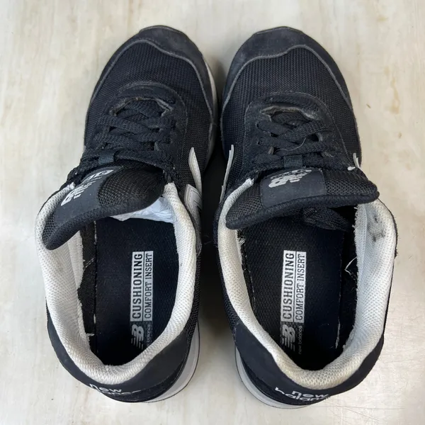 New Balance 515 Womens Sneakers Black White Suede Mesh Low Top WL515BLK 8.5 - Image 9