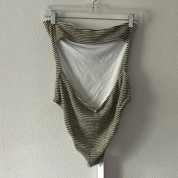 {Rhythm.} x Free People Brand New Sol Striped Scrunch One Piece Swimsuit - Image 4