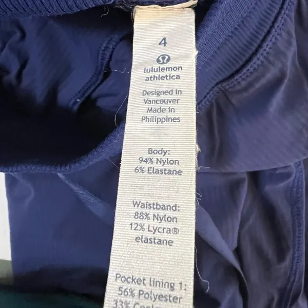 Lululemon Dance Studio Crop Jogger Pants Blue Size 4 Drawstring Waist - Image 3