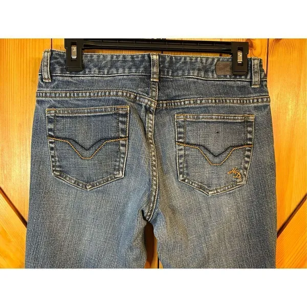 Harley Davidson jeans boot medium wash size 6 petite (4975) Blue - Image 6