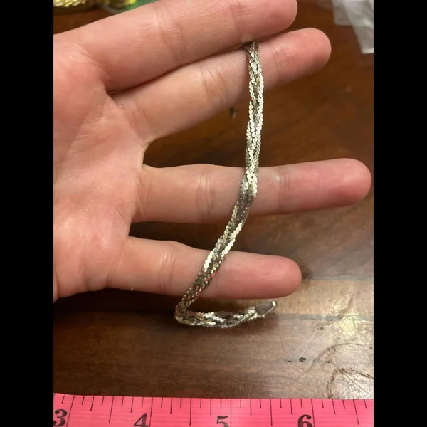 925 sterling silver braclet made in Italy 7.5 inch g42 4.86g - Image 3