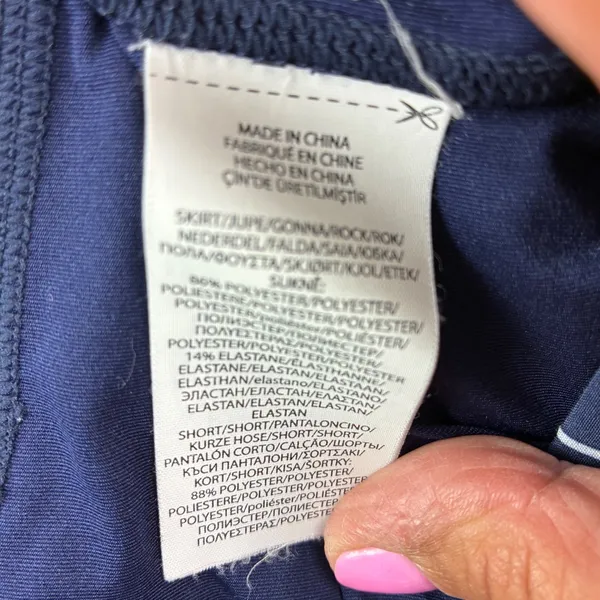 RLX Ralph Lauren Golf Skort Size M Navy Preppy Stretch Skort Country Club Sporty - Image 7