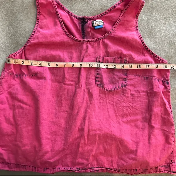 Kavu pink tank top button back size L - Image 7