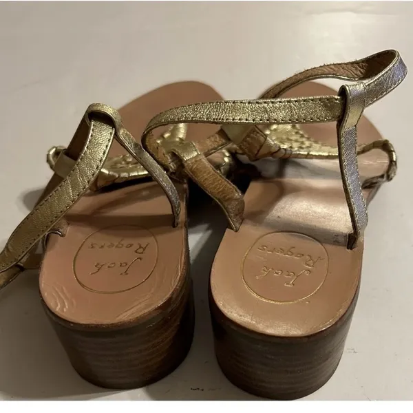 Jack Rogers Women's Gold Sandals - Image 2