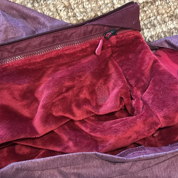 The North Face Helata Triclimate Jacket Women's Burgundy Red Size Large NO HOOD - Image 8