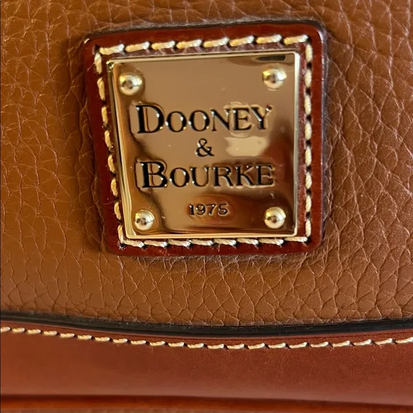 Dooney & Bourke Brown Leather Satchel used good condition - Image 2