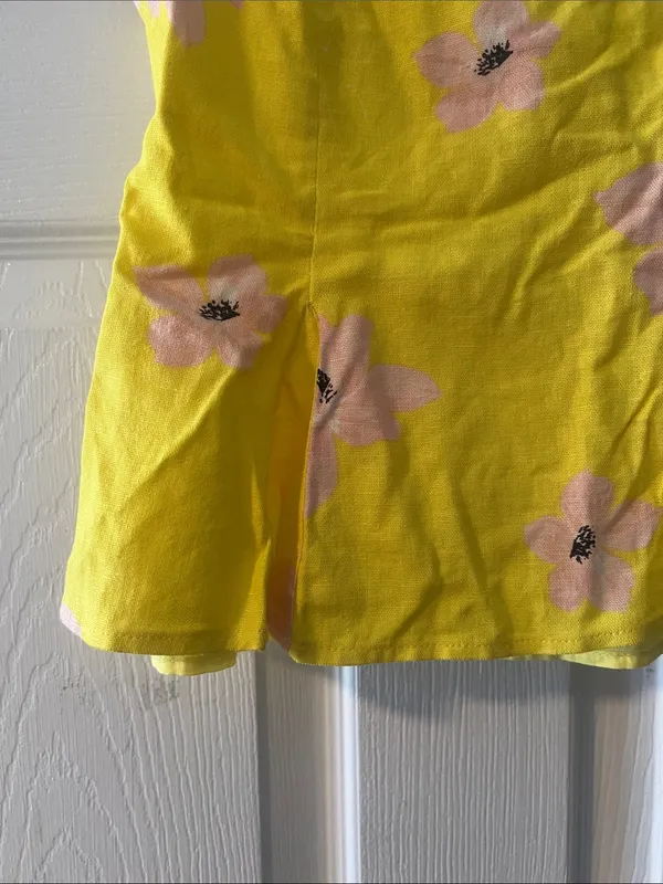 Zara Yellow Floral Spaghetti Strap Cami - Image 2