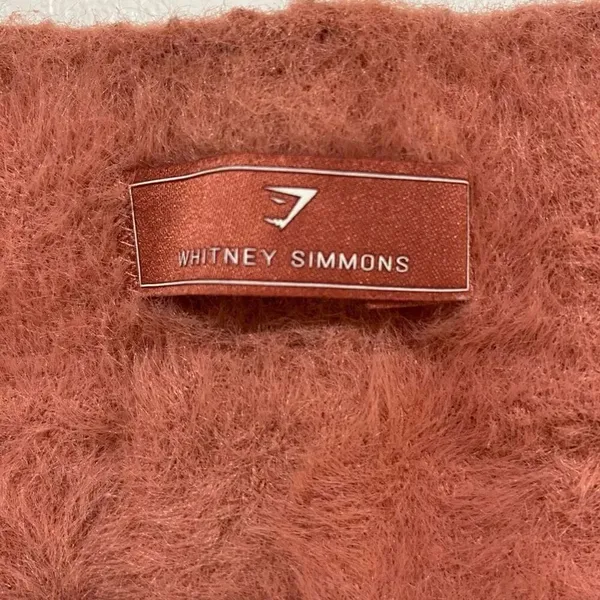 Gymshark Whitney Simmons Fuzzy Lounge Shorts Pink Size Medium - Image 5