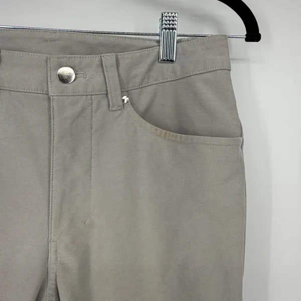 Lululemon Women's Gray Straight Leg Pants 30x30‎ Mid Rise Trouser Casual - Image 3