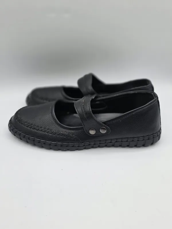 Softwalk Womens Leather Mary Jane Flats Shoes Size 8 Black Comfort Walking NEW - Image 3