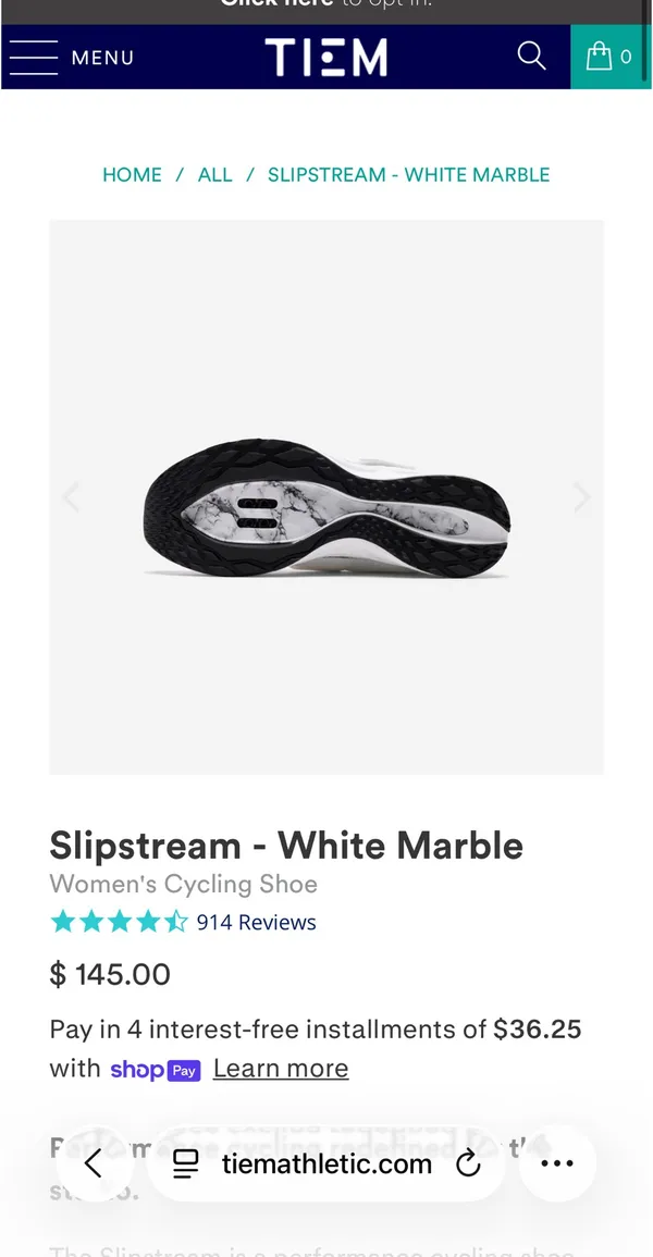 TIEM PARKE Slipstream White Marble 7.5 - Image 2