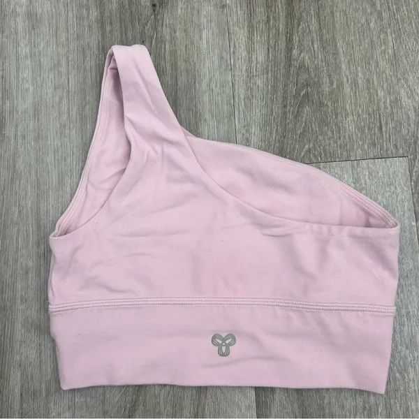 TNA by Aritzia Baby Pink Asymmetrical Sports Bra Active Wear Size XS - Image 2