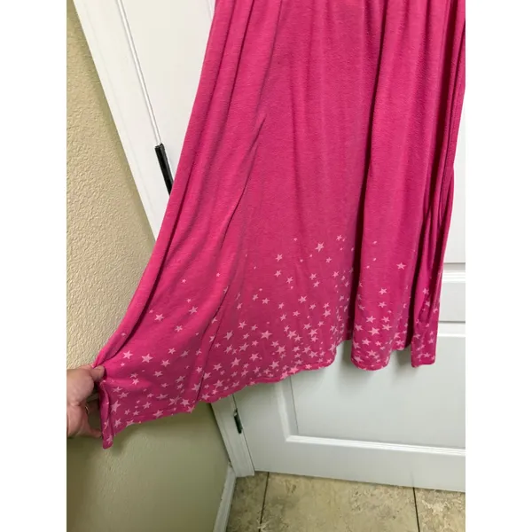 PINK Victoria's Secret Pink Star Print Babydoll Sleep Gown Nightgown Women's L - Image 5
