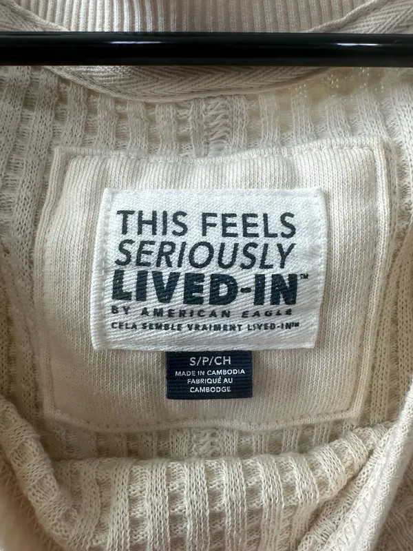 American Eagle Big Hug Waffle Sweatshirt - Image 2