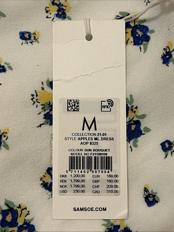 Revolve x Samsoe Samsoe Apples ML Dress In Sun Bouquet Floral NWT Size Medium - Image 13