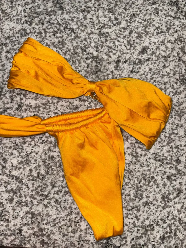 Hard Swimwear Orange Bikini - Image 3