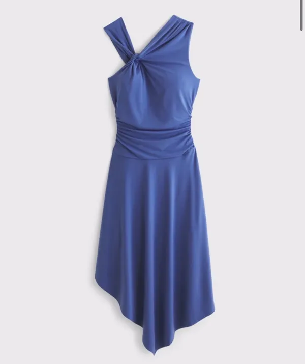 Abercrombie Asymmetrica Knit Midi Dress - Image 3