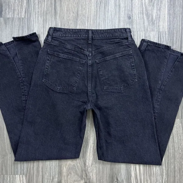 Abercrombie 90s Relaxed Fit High Rise Jeans Black Size 28 / 6 Curve Love - Image 9
