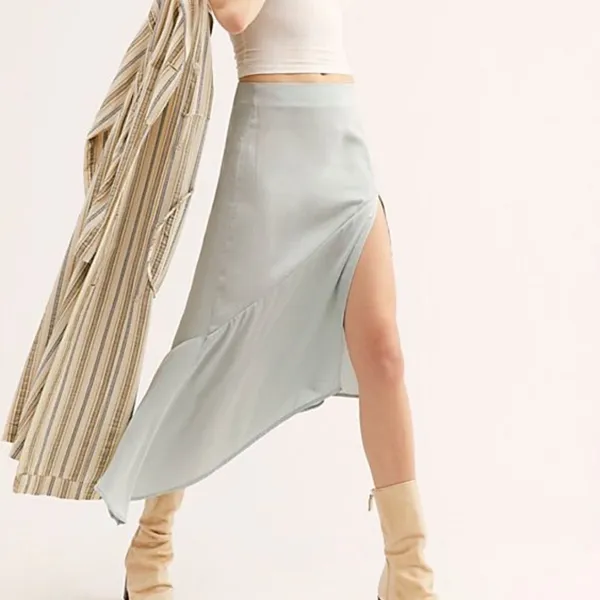 Free People blue Lola Skirt Midi - Image 2