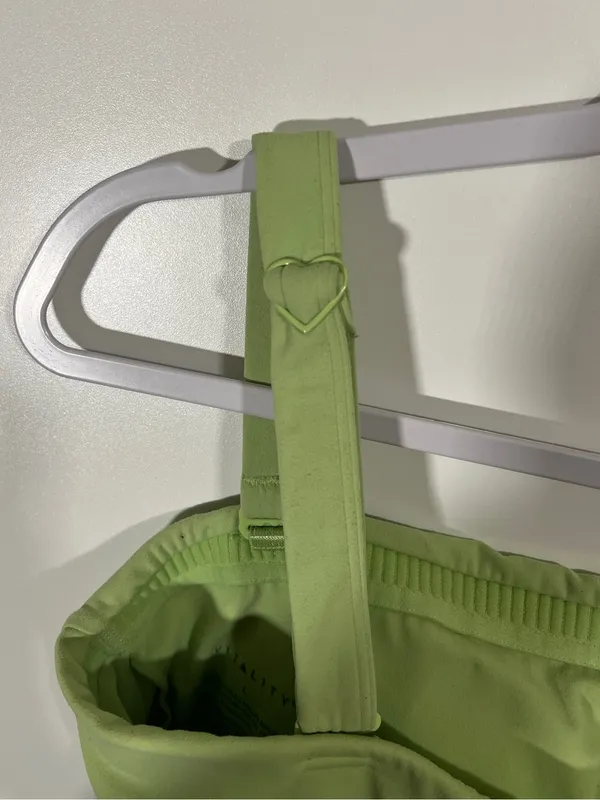 Vitality Bandeau Bra Top in Lime Green *Removable Straps* Size Large - Image 4