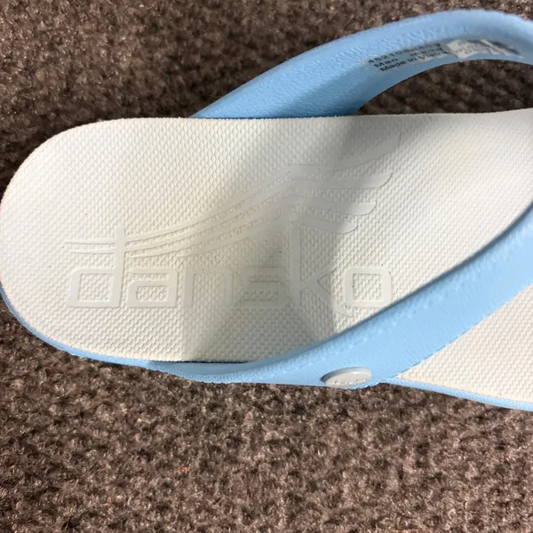 Dansko Kandi Sky Blue Molded Slide Sandals 4521055400 Womens Size 42 - Image 4
