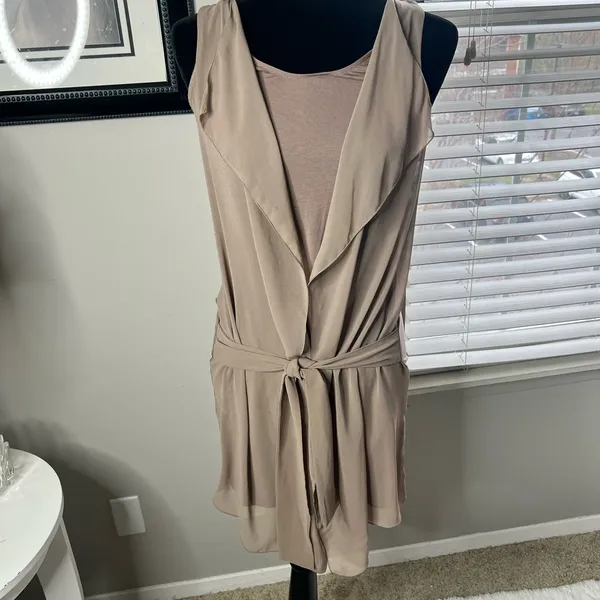 Intimissimi tank double layer tie front small‎ Tan - Image 9