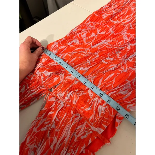 Astr The Label Pascadero Orange Abstract Maxi Gown Dress Size XS - Image 11