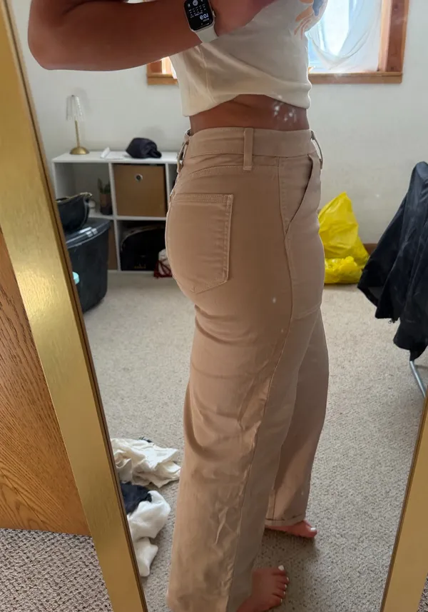 Just Black Denim Tan Cargo pants - Image 2