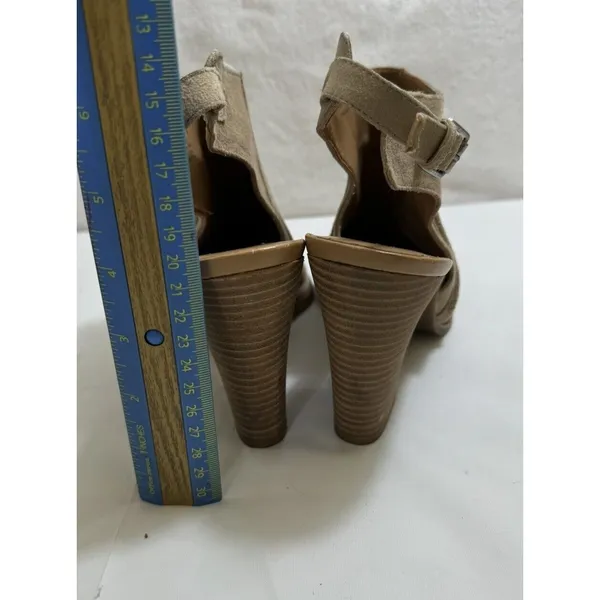 Franco Sarto Adesso Suede Slingback Ankle Boots Booties Womens Size 9M‎ - Image 3