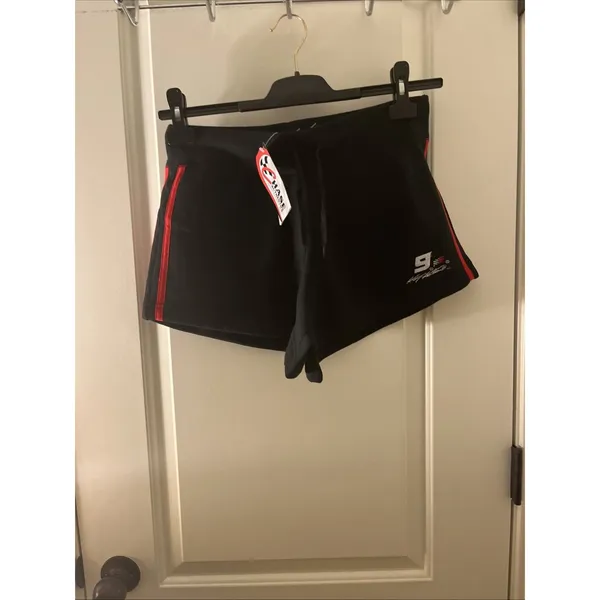 Vintage Bill Elliot #9 CHASE Authentics NASCAR Shorts Black Red Womens Juniors M - Image 8
