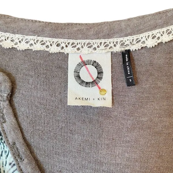 Anthropologie Akemi + Kin Fauna Leopard Jungle Print Henley Top - Image 6