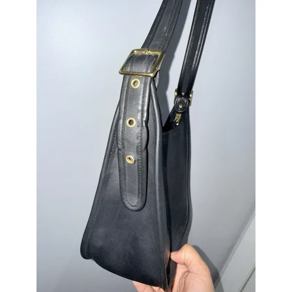 Coach Janice Legacy 9950 Crossbody Bag‎ Vintage Black Leather MINT COND V - Image 6