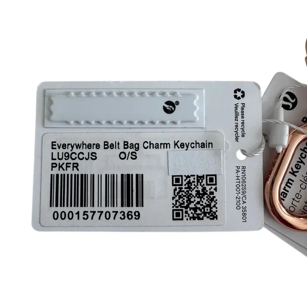 Lululemon Everywhere Belt Bag Key Charm Pink Frosting - Image 6