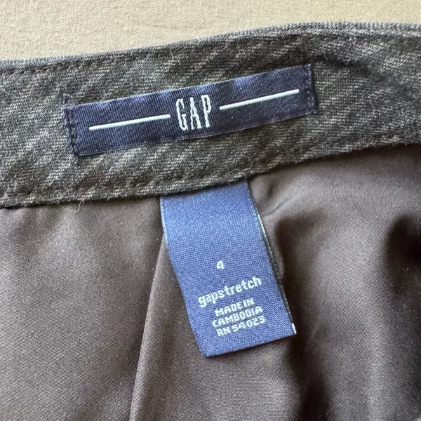 Vintage Gap Wool Pinstripe Pencil Skirt - Image 4