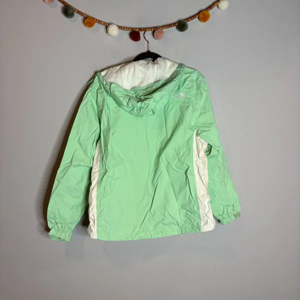 The North Face mint green and white Hyvent rain jacket - Image 7
