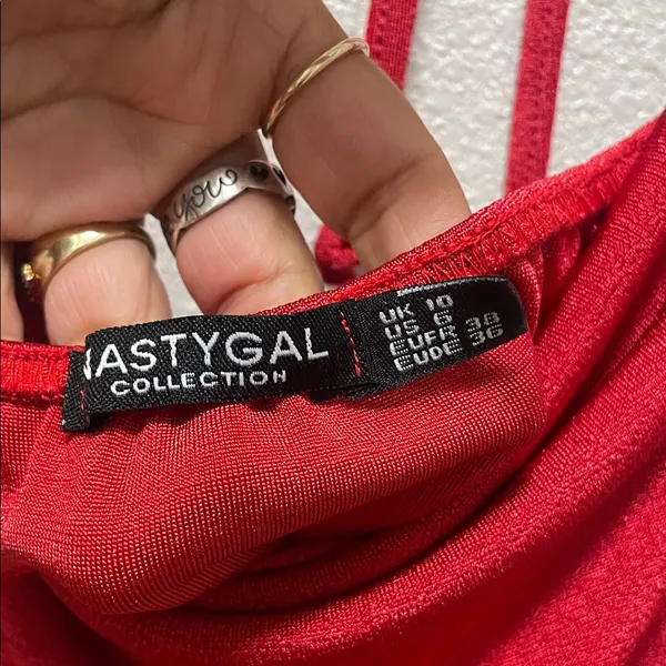 Nasty Gal Bold Red Mini Dress - Image 7