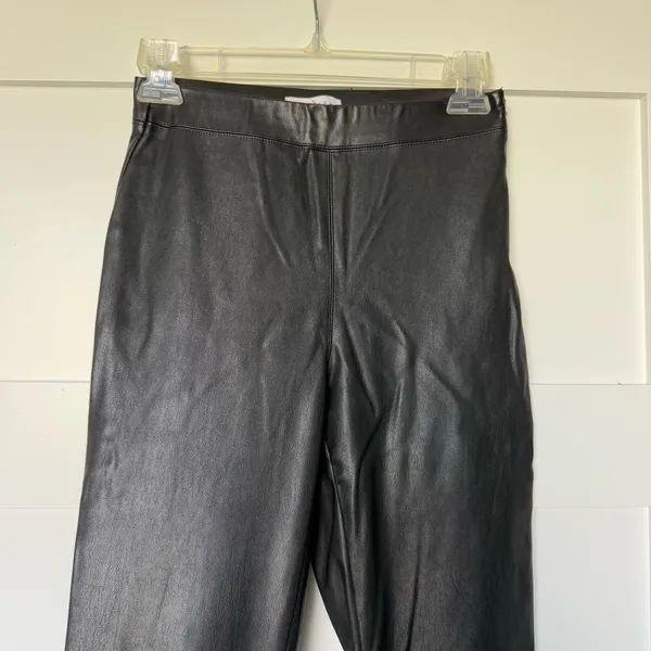 TopShop Black Leather Pnats - Image 2