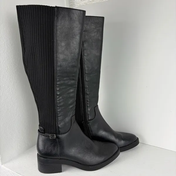 Life Stride Bristol black faux leather riding boots - Image 2