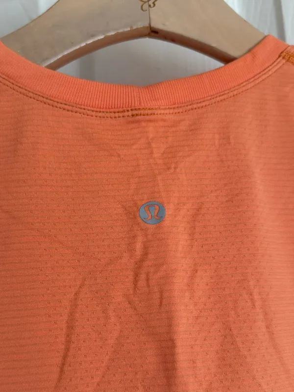 Lululemon Swiftly Breathe Muscle Tank Top Golden Apricot Size 6 - Image 5