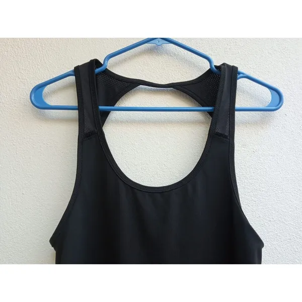 American Eagle Women’s Scoop Neck Racer Back Black Workout Tank Top Size Medium - Image 2