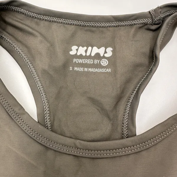 Skims Grey Gun Smoke Racerback Tank Top NWT Size Small - Image 3