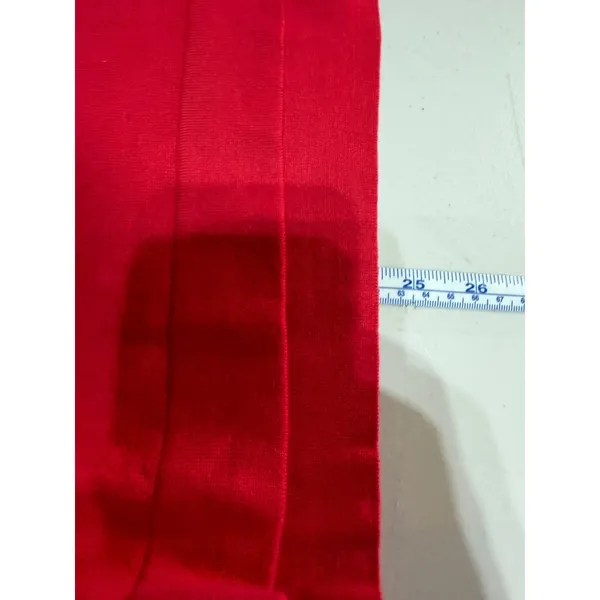 J.Crew Ruffle Neck Sweater Womens M Red Long Sleeve AS298 Preppy Cozy holiday - Image 8