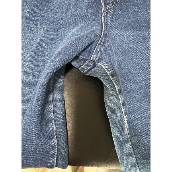 Wrangler Vintage Jeans Womens 16 Blue No Fault Denim Straight Leg Horse‎ Pocket - Image 5