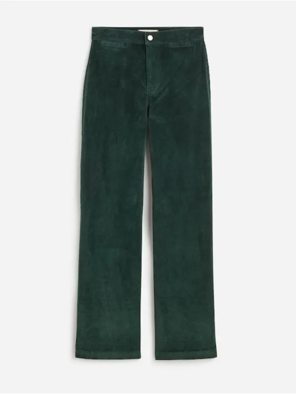 Madewell Emmett Wide Leg Corduroy Pants in Luxury Forest Green Size 26 - Image 10